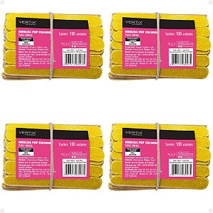 Kit Vertix Belliz: Lixas Para Unhas 09cm C/400