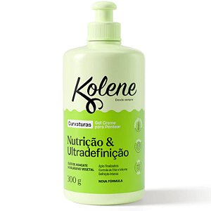 Gel Creme para Pentear Kolene Curvaturas Nutrição e Ultradefinição 300g