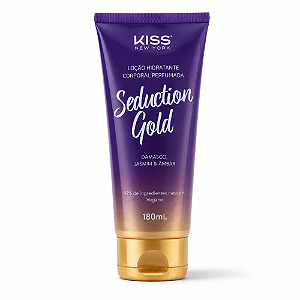 Loção Hidratante Corporal Kiss New York Seduction Gold LCB06B 180ml