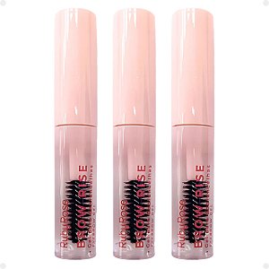 Kit Ruby Rose Brow Rise: 3 Gel Para Sobrancelhas