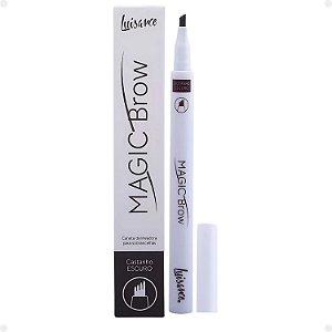 Caneta Delineadora Para Sobrancelhas Luisance Magic Brow Castanho Escuro