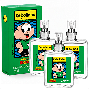 Kit Jequiti Teen Cebolinha: 3 Desodorante Colônia 25ml
