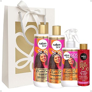 Kit Presente Salon Line De Repente Pronta!: Shampoo, Condicionador e Creme Fluido + Mimo Exclusivo
