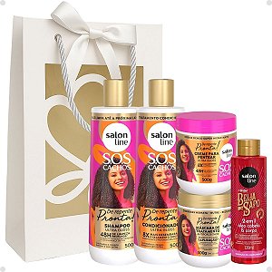 Kit Presente Salon Line De Repente Pronta: Shampo, Condicionador, Creme Pentear e Máscara + Mimo Exclusivo