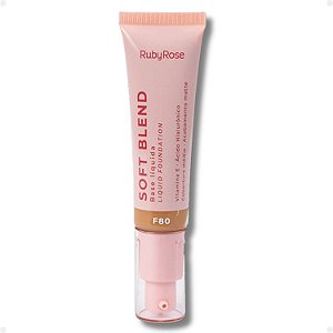 Base Líquida Ruby Rose Rosa Soft Blend F80 Média Cobertura 30g Hb-M301-8