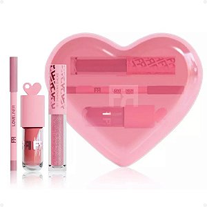 Kit Fran Love: 1 Lápis Labial Loveliner, 2 Gloss Labial Lovechilli e Lip Love