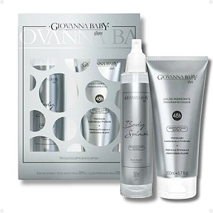 Kit Giovanna Baby Silver: 1 Body Splash e 1 Loção Hidratante