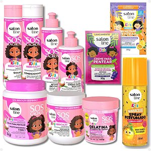 Kit Salon Line Kids Hidratação Completo + Mimos