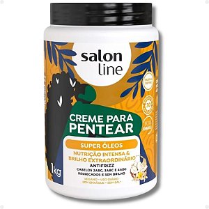 Creme Para Pentear Salon Line +Mix De Óleos Super Óleos 1kg
