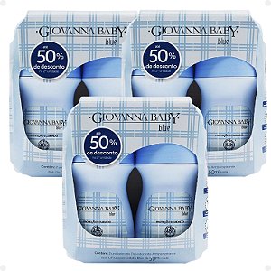 Kit Giovanna Baby: 6 Desodorante Roll-On Blue