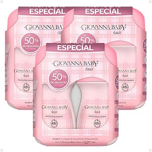 Kit Giovanna Baby: 4 Desodorante Roll-On Classic