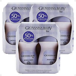 Kit Giovanna Baby: 6 Desodorante Roll-On Lilac