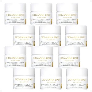 Kit Giovanna Baby Sem Perfume: 12 Desodorantes em Creme Antiperspirante 55g