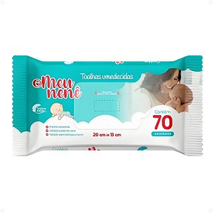 Toalhas Umedecidas Meu Nenê 20x13cm Com 70Un