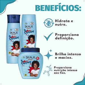 Kit Skala Expert Mais Crespinhos: Shampoo e Condicionador 325ml + Creme de Tratamento 1000g
