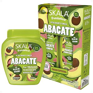 Kit Skala Frutástica Abacate: Shampoo e Condicionador 200ml + Creme Tratamento 1000g