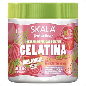 Gelatina Capilar Skala Frutástica! Melancia Com Proteção Térmica 550g