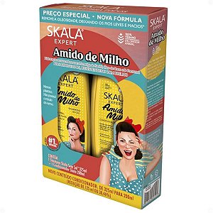 Kit Skala Expert Amido de Milho: Shampoo e Condicionador 200ml