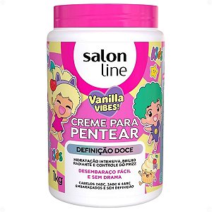 Creme Para Pentear Salon Line Kids Vanilla Vibes! Definição Doce 1kg