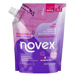 Refil Creme de Tratamento Novex Hialurônico Powemax Hidrorrepositor 300g