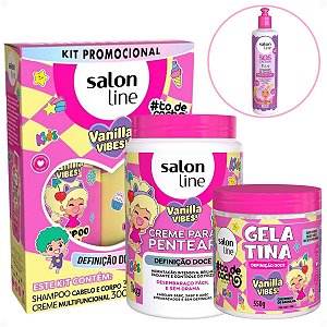 Kit Salon Line Kids Vanilla Vibes! Definição Doce Completo + Mimo