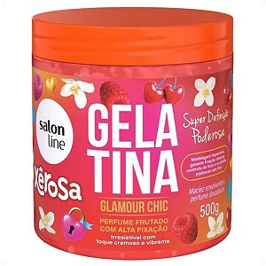 Gelatina Capilar Salon Line Xêrosa Glamour Chic Super Definição Poderosa 500g