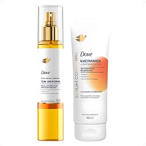 Kit Dove Tom Uniforme: Óleo Sérum Deo Corporal 150ml e Sérum Deo Hidratante 180ml