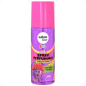 Spray Perfumado Cabelo E Corpo Salon Line Kids Uva 200ml