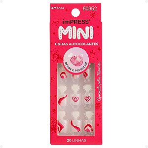 Mini Unhas Autocolantes Infantil Kiss New York Impress Dream Big Imm304b