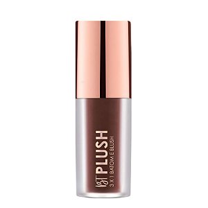 Batom, Blush e Sombra Bruna Tavares Bt Plush 3x1 Cocoa Bps10b