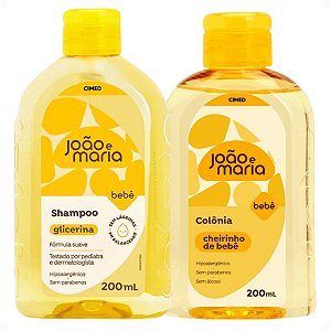 Kit Cimed Bebê João e Maria: Shampoo e Colônia 200ml