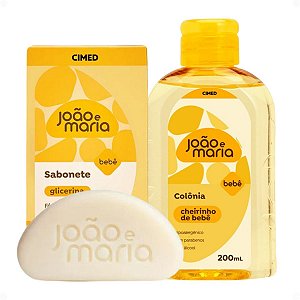 Kit Cimed Bebê João e Maria: Sabonete Em Barra 75g e Colônia 200ml