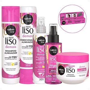 Kit Salon Line Meu Liso Demais Completo + Mimo