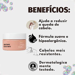 Máscara Tratamento Condicionante Antiqueda Acquaflora Gestante e Lactante 250g