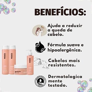 Kit Acquaflora Gestante e Lactante Antiqueda: Shampoo, Condicionador 250ml, Máscara Capilar 250g e Leave-in 200ml