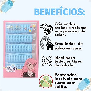 Kit Bobs de Cabelo Com 5 Hello Mini Cores Diversas Fh1710