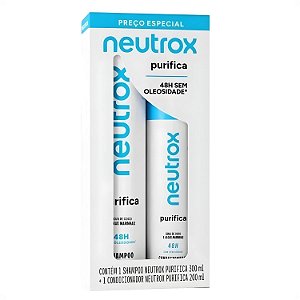 Kit Neutrox Purifica: Shampoo 300ml e Condicionador 200ml