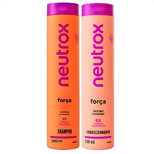 Kit Neutrox Força Proteínas e Vitaminas: Shampoo e Condicionador 300ml