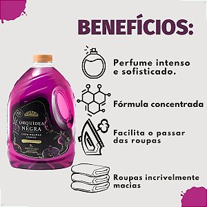 Lava-Roupas Líquido Coala Laundry Orquídea Negra Roupas Brancas e Coloridas 3L