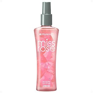 Body Splash Phytoderm Miss Rose Deo Colônia 200ml