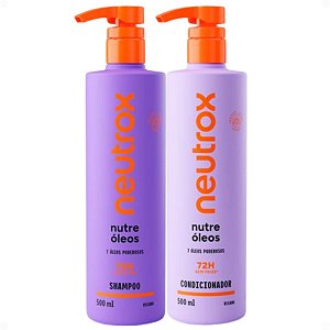 Kit Neutrox Nutre Óleos: Shampoo e Condicionador 500ml