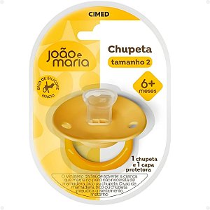 Chupeta Com Capa Protetora Cimed João e Maria 6+ Meses Tamanho 2