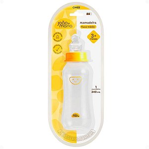 Mamadeira Fluxo Médio Cimed João e Maria Bico de Silicone 3+ Meses 240ml