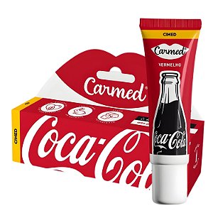 Hidratante Labial Carmed Coca-Cola Vermelho 10g