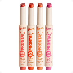 Kit Luisance Gloss Stick Tô Pronta!: Arrasei, Que Tudo, Ta Sabendo? e Tô On! L1120
