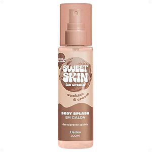 Body Splash Em Calda Dailus Sweet Skin Ice Cream Cookies e Cream 200ml