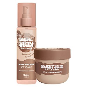 Kit Dailus Sweet Skin Ice Cream Cookies e Cream: Body Splash e Hidratante Corporal 200ml