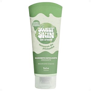 Sabonete Esfoliante Crocante Dailus Sweet Skin Ice Cream Mousse De Pistache 200ml