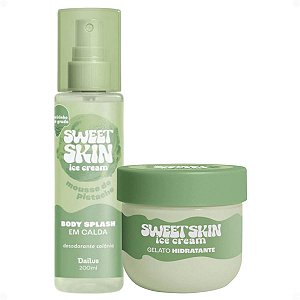 Kit Dailus Sweet Skin Ice Cream Mousse De Pistache: Body Splash e Hidratante Corporal 200ml