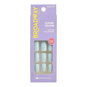 Unhas Postiças Broadway Kiss Ny Classic Colors Quadrado Curto Lipstick Bco04b